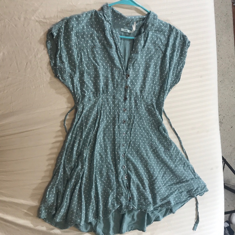 Collared Kimchi Blue Polkadot Dress